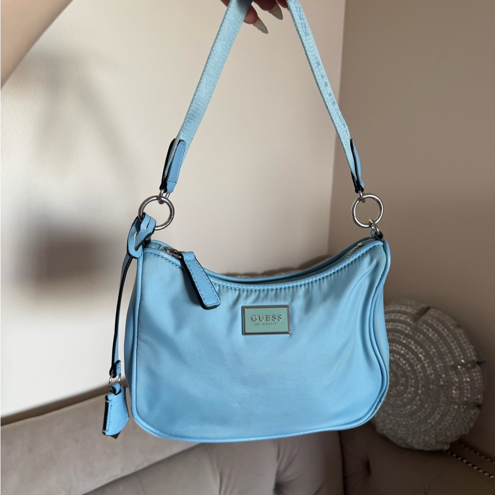 Guess Sky Blue Shoulder Bag